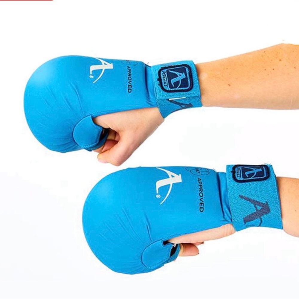 ARAWAZA Youth Fist Gear Gloves Size XS Blue Karate Taekwondo Martial Arts